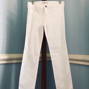 ABERCROMBIE KIDS white straight jeans SIZE 16